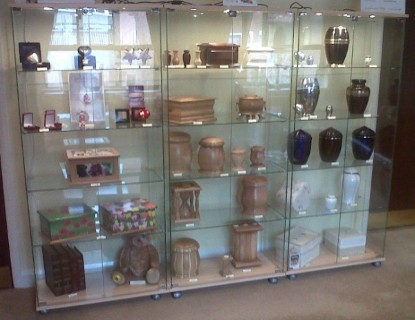 Display Cabinets for funeral homes