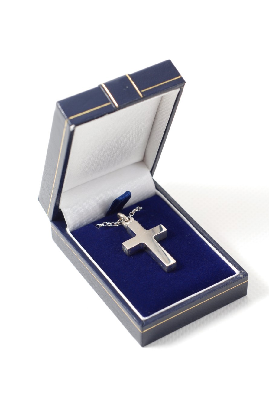 Sterling Silver Cross - engraved