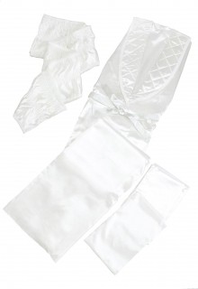 Male White Gown + 9" Frill Set