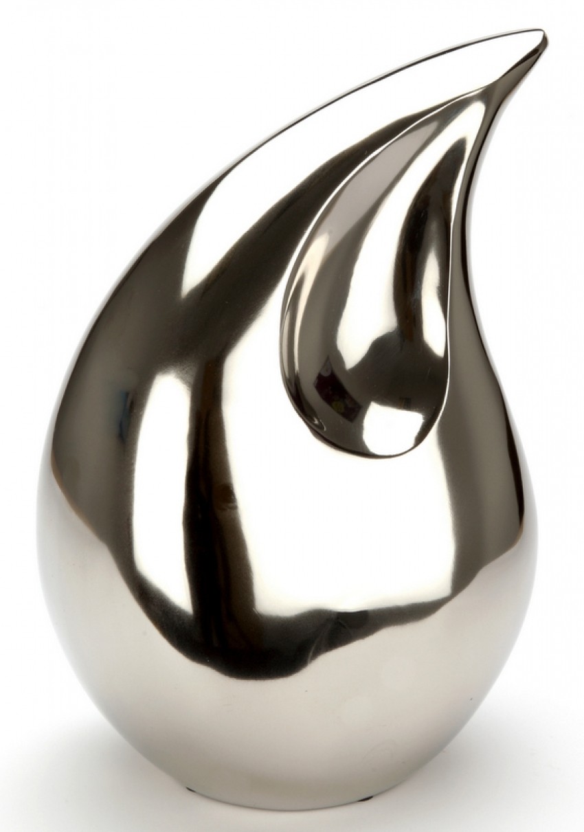 TIVERTON NICKEL CREMATION ASHES URN