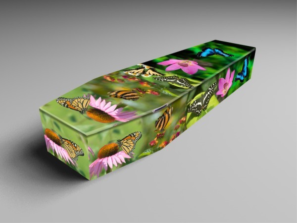 loyal love, sunflower, daisy colourful coffins