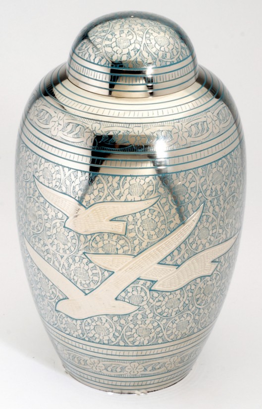 ALTHORP BLUE CREMATION ASHES URN