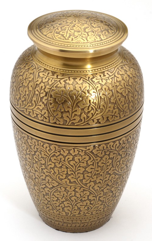 BANBURY BRASS CREMATION ASHES URN