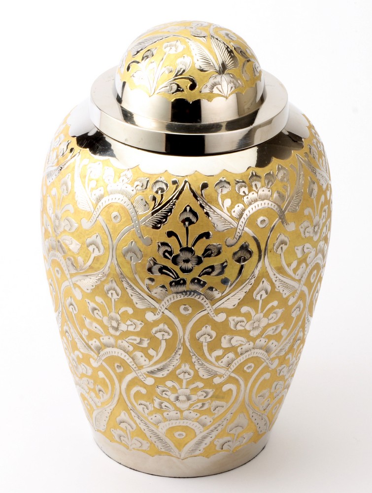 DEVON GOLD CREMATION ASHES URN - DOUBLE