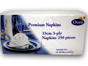 Napkins 33cm x 33cm (Nap33)