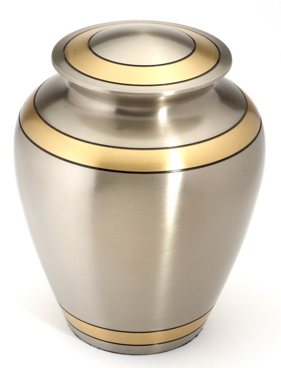 DURHAM PEWTER CREMATION ASHES URN