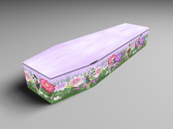 Fairy Garden, Daffs, Fressias printed coffins