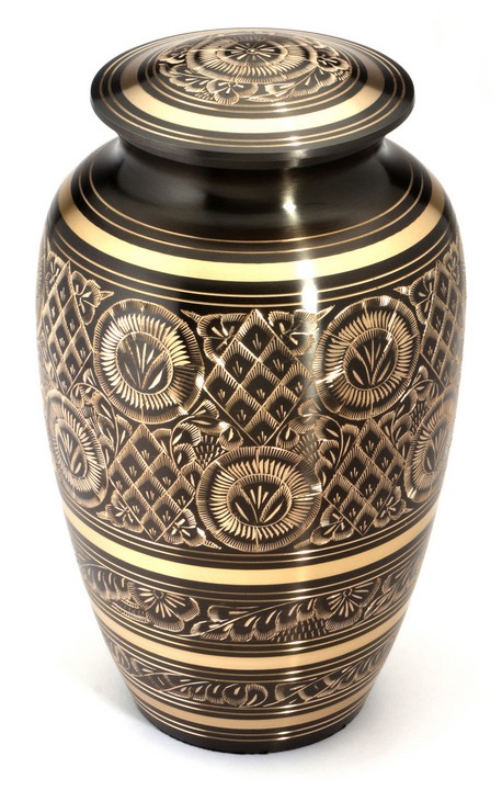 GLOUCESTER BLACK CREMATION ASHES URN 