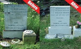 Bio-Headstone cleaner