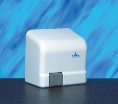 Warm air hand dryers