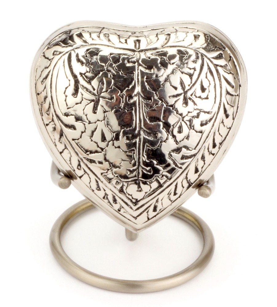 Heart Keepsake (Banbury Nickel Heart UU410001L) Token Ashes