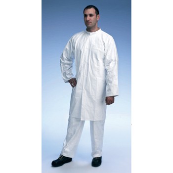Zip up lab coat deals