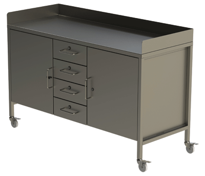 Mobile Drawer and Cupboard Unit