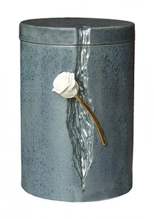 RUDRY ROSE GREY CREMATION ASHES URN