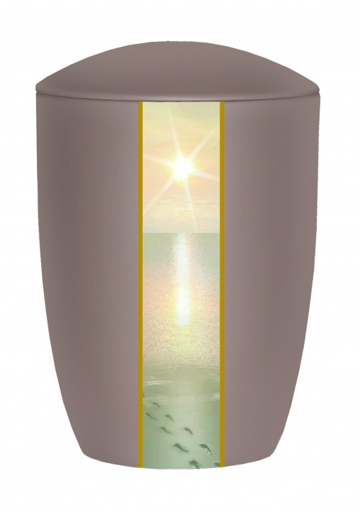 FARLEY MOCHA FOOTPRINTS CREMATION URN