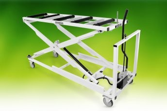 Mortuary Fridge Scissor Lifter Short Top - Manual Hydraulic