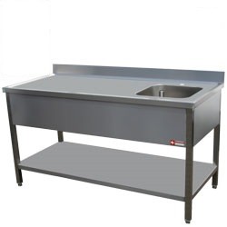 Mortuary Stainless Steel Work Station with sink