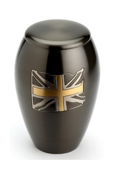 UNION BLACK CREMATION ASHES URN