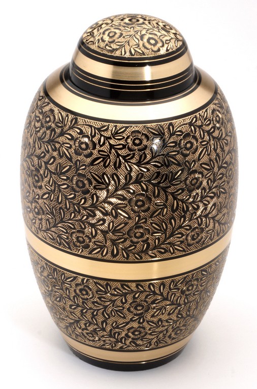 Large Brass Urn 10" (Westminster Black UU100003A 205 CI)