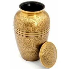 BANBURY BRASS CREMATION ASHES URN lid 