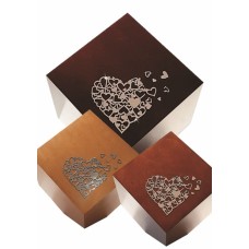 BEAMINSTER KUBE MIRROR HEART CREMATION ASHES URN