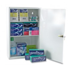 First Aid Kit Metal Wall Cabinet - 20 Person Kit