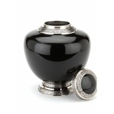 HYDE BLACK ENGRAVED CREMATION ASHES URN