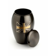 UNION BLACK CREMATION ASHES URN
