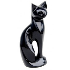 cat ashes urn figurine