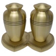 CHEADLE BRASS COMPANION CREMATION ASHES URN