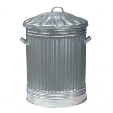 Galvanised Dustbin With Lid
