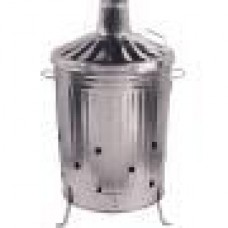 Galvanised Incinerator with Lid