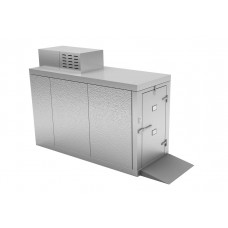 Mortuary Fridge (2 BODY) Roll in - For 23" TRAY CARRIER - KB100