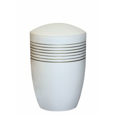 SAUNTON IVORY BANDS CREMATION URN