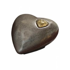HARBURY HEART BRONZE CREMATION ASHES URN