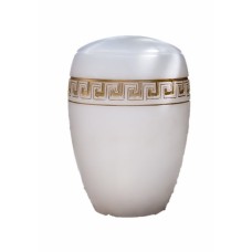 ALABASTER ZANTERA WHITE CREMATION ASHES URN