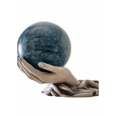 ALABASTER ALZITE SPHERE CREMATION ASHES URN