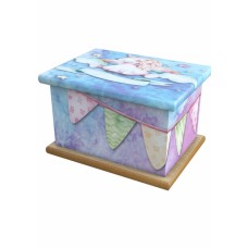 Flying Unicorn Cremation Ashes Wooden Child/Infant Urn