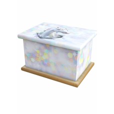 Unicorn Bubbles Cremation Ashes Wooden Child/Infant Urn 