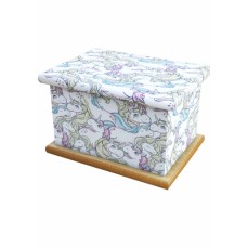 Unicorn Collage Cremation Ashes Wooden Child/Infant Urn