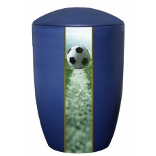 FARLEY BLUE FOOTBALL CREMATION URN