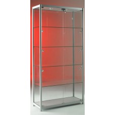 Aluminium glass display cabinets