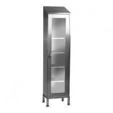 Single Door Storage Cupboard with Clear Doors