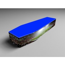 stadium1, stadium blue and supporter printed coffin