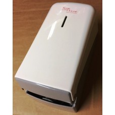 Rose House Toilet Roll Dispenser White Plastic