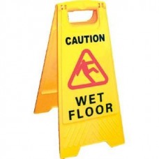 Floor Sign - Caution Wet Floor / Cleaning In Progress