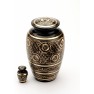 GLOUCESTER BLACK CREMATION ASHES URN WITH KEEPSAKE