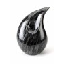 TIVERTON BLACK CREMATION ASHES URN