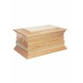 NEWQUAY SOLID OAK CREMATION ASHES CASKET DOUBLE