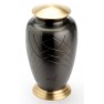 ROCHESTER BLACK CREMATION ASHES URN